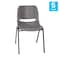 Flash Furniture 661 lb. Capacity Gray Stack Chairs-Black Frame, 5PK 5-RUT-16-PDR-GY-GG - alternate 9